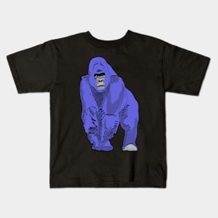 blue gorilla Kids T-Shirt